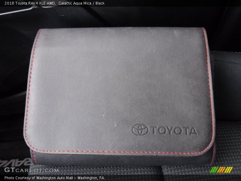 Galactic Aqua Mica / Black 2018 Toyota RAV4 XLE AWD