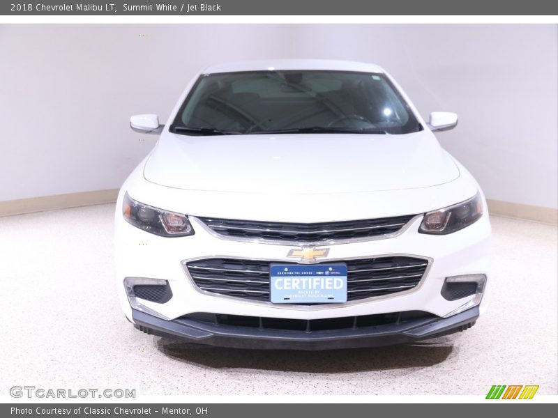Summit White / Jet Black 2018 Chevrolet Malibu LT