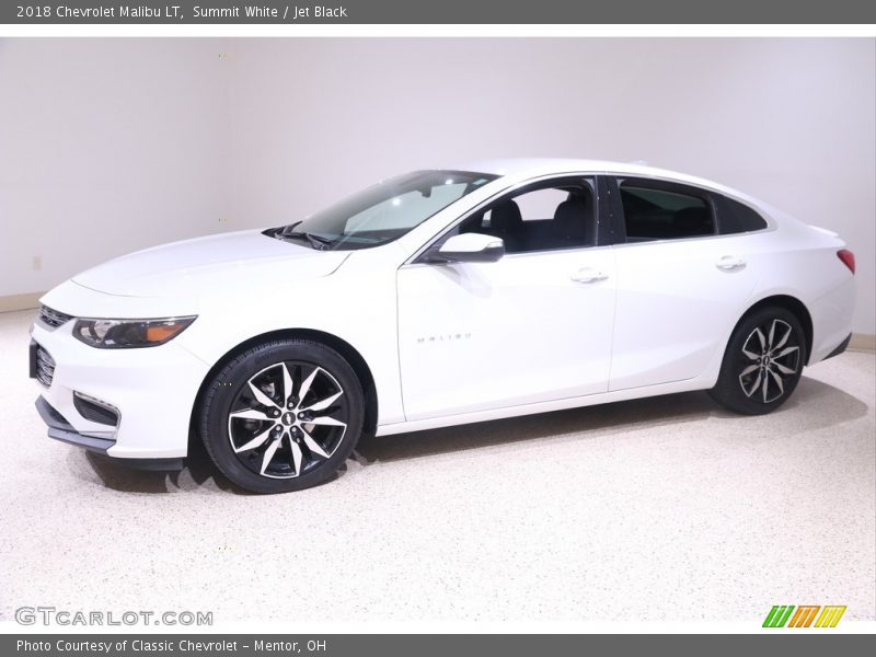 Summit White / Jet Black 2018 Chevrolet Malibu LT