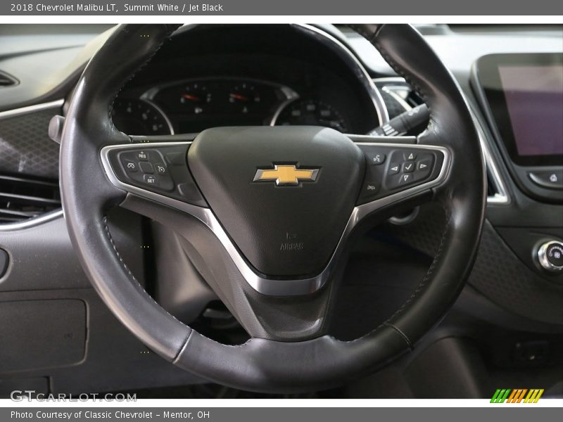 Summit White / Jet Black 2018 Chevrolet Malibu LT