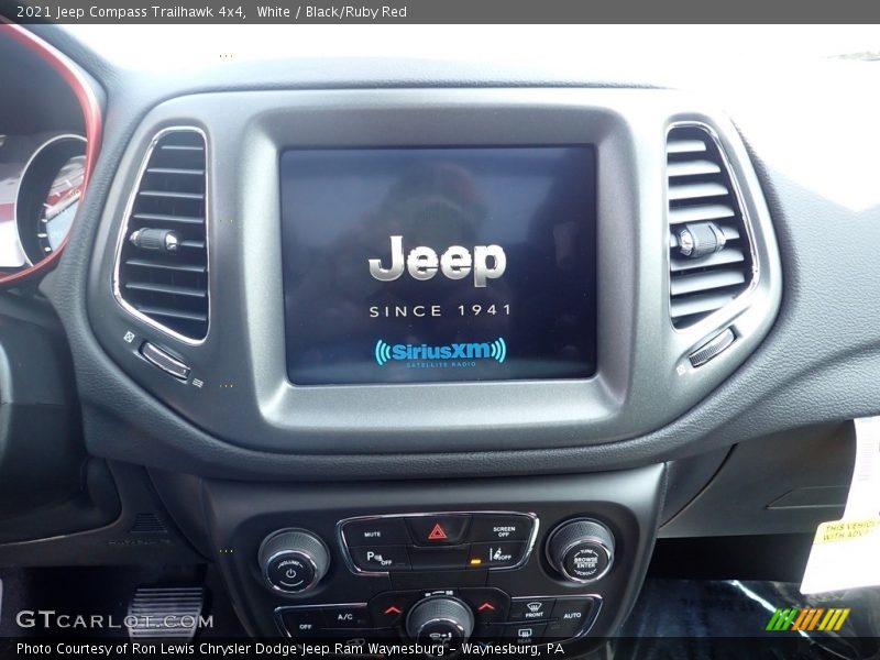 White / Black/Ruby Red 2021 Jeep Compass Trailhawk 4x4