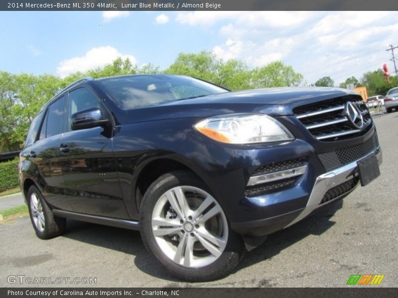 Lunar Blue Metallic / Almond Beige 2014 Mercedes-Benz ML 350 4Matic