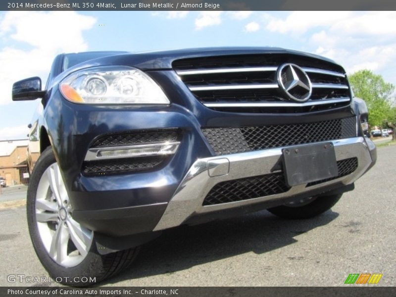 Lunar Blue Metallic / Almond Beige 2014 Mercedes-Benz ML 350 4Matic