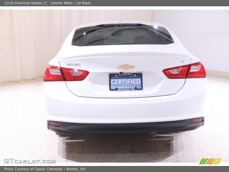Summit White / Jet Black 2018 Chevrolet Malibu LT