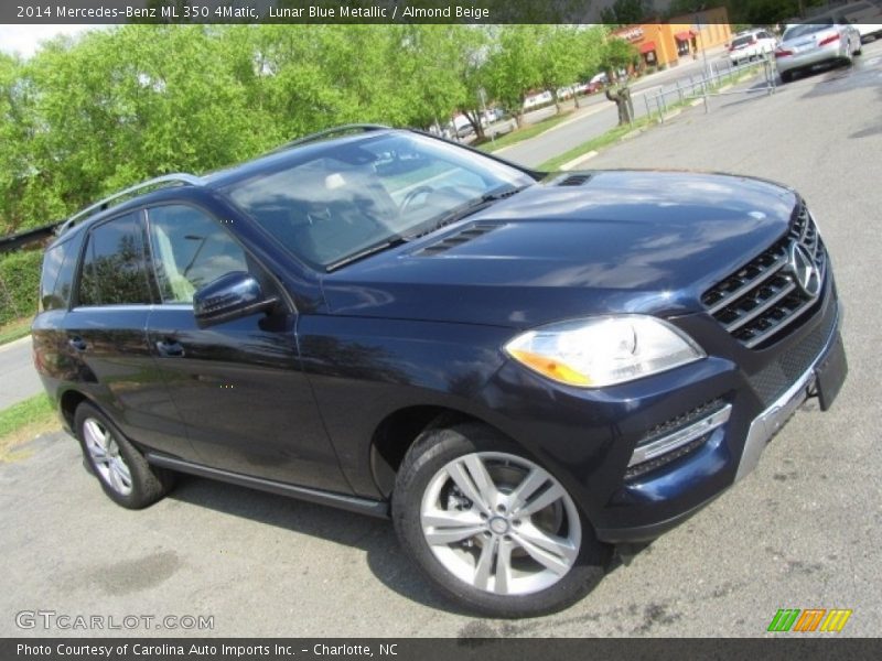 Lunar Blue Metallic / Almond Beige 2014 Mercedes-Benz ML 350 4Matic
