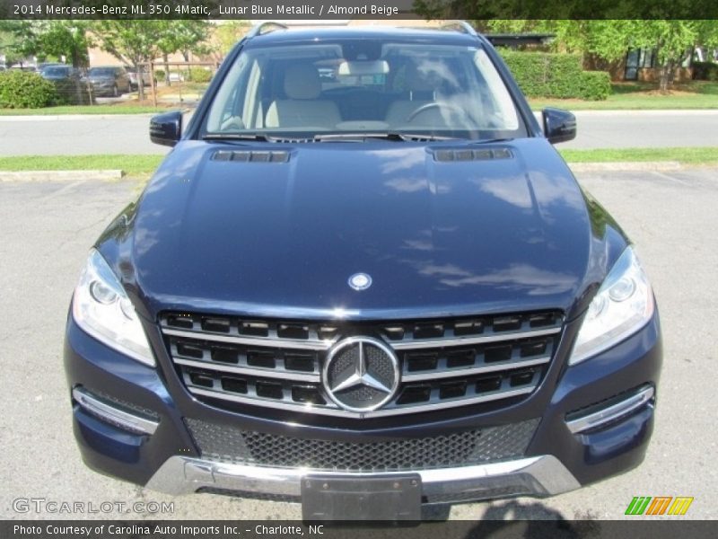 Lunar Blue Metallic / Almond Beige 2014 Mercedes-Benz ML 350 4Matic