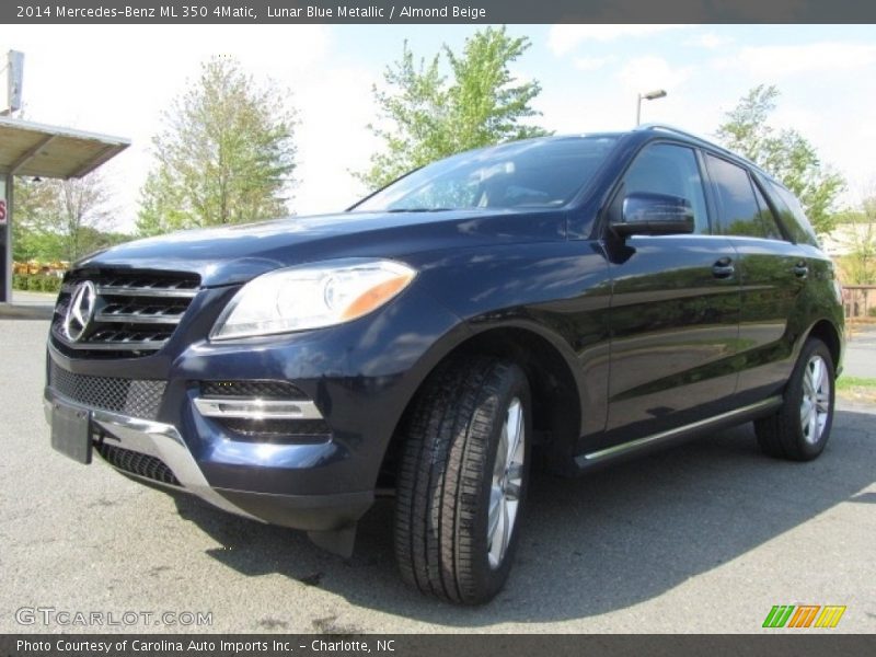 Lunar Blue Metallic / Almond Beige 2014 Mercedes-Benz ML 350 4Matic