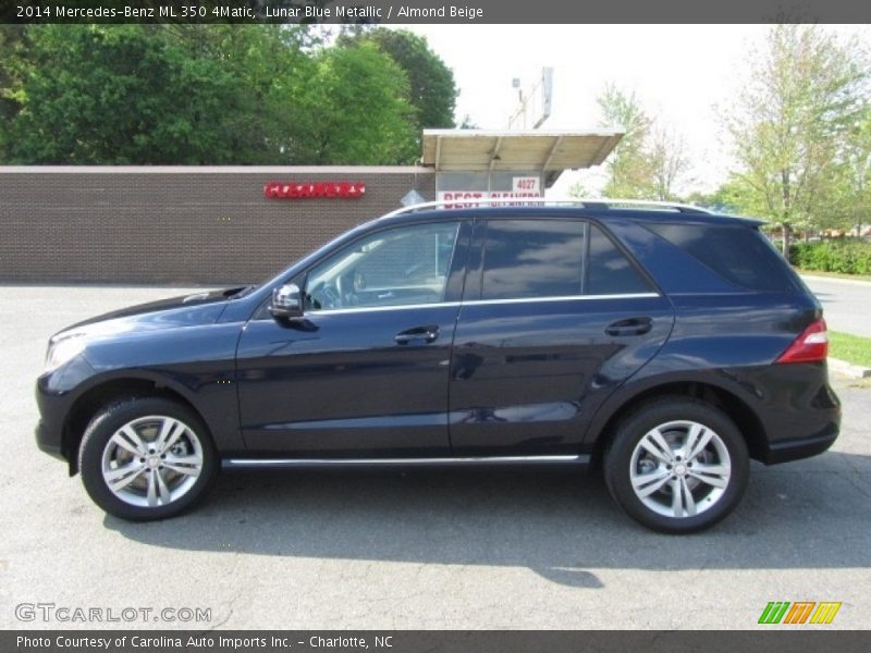 Lunar Blue Metallic / Almond Beige 2014 Mercedes-Benz ML 350 4Matic