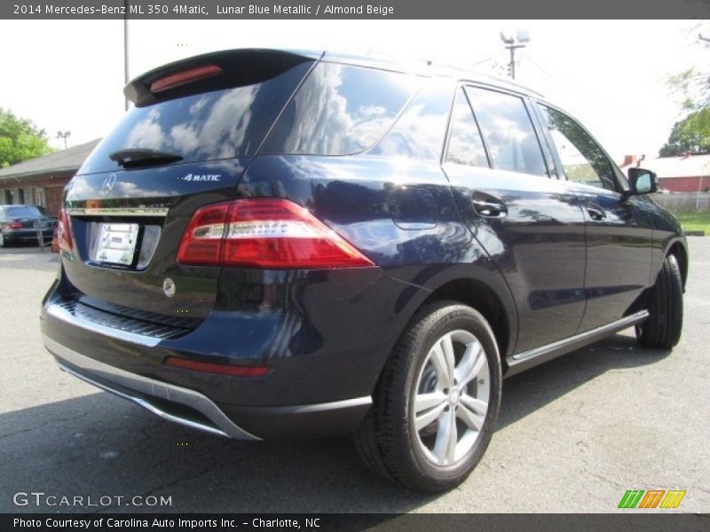 Lunar Blue Metallic / Almond Beige 2014 Mercedes-Benz ML 350 4Matic