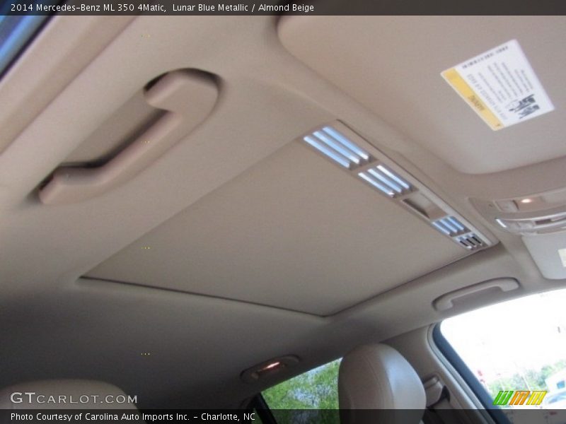 Lunar Blue Metallic / Almond Beige 2014 Mercedes-Benz ML 350 4Matic