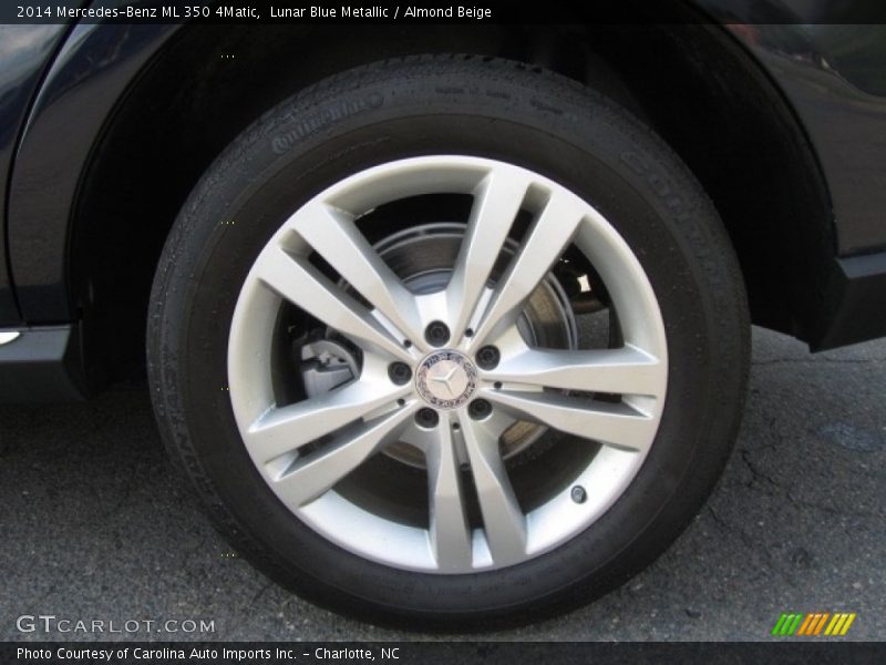 Lunar Blue Metallic / Almond Beige 2014 Mercedes-Benz ML 350 4Matic