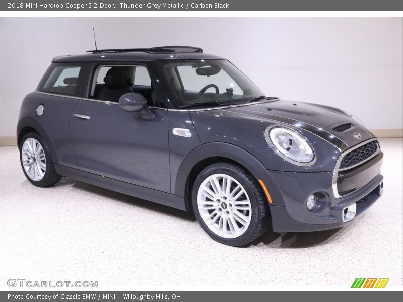 Thunder Grey Metallic / Carbon Black 2018 Mini Hardtop Cooper S 2 Door