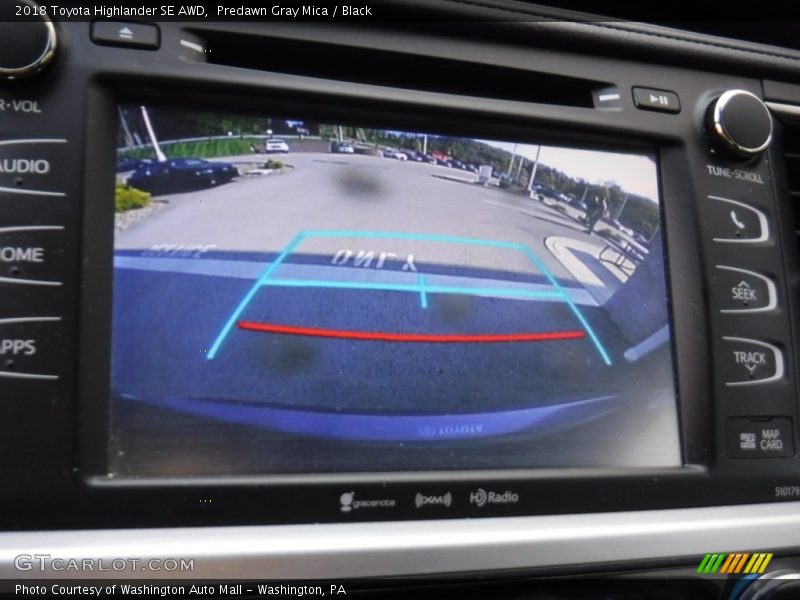 Predawn Gray Mica / Black 2018 Toyota Highlander SE AWD