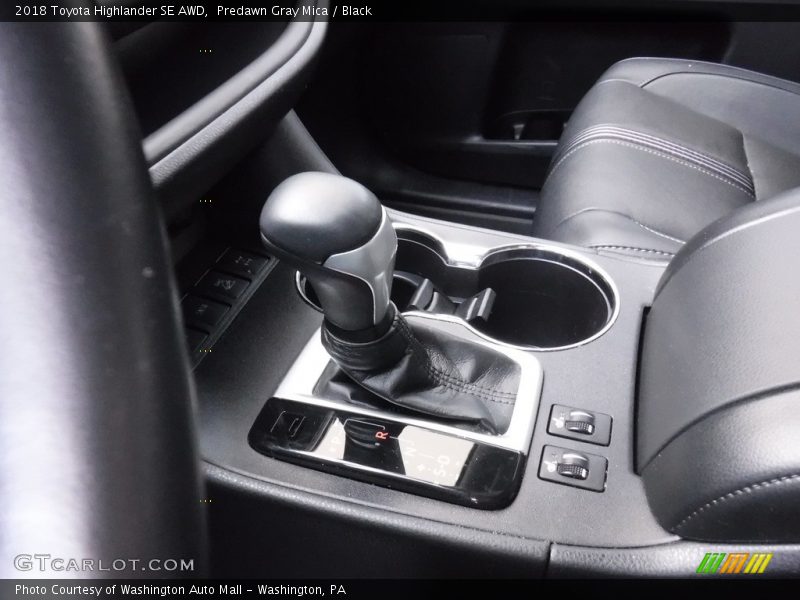 Predawn Gray Mica / Black 2018 Toyota Highlander SE AWD