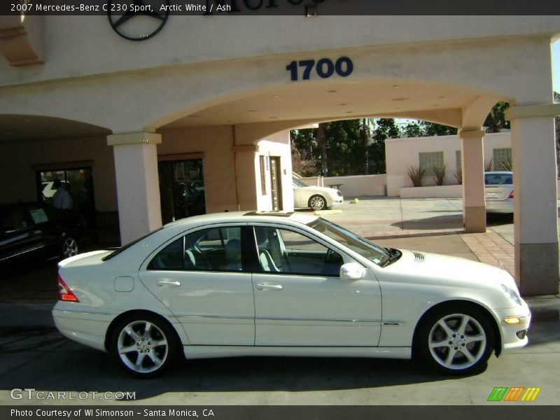 Arctic White / Ash 2007 Mercedes-Benz C 230 Sport