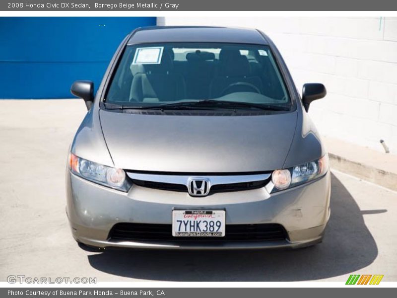 Borrego Beige Metallic / Gray 2008 Honda Civic DX Sedan