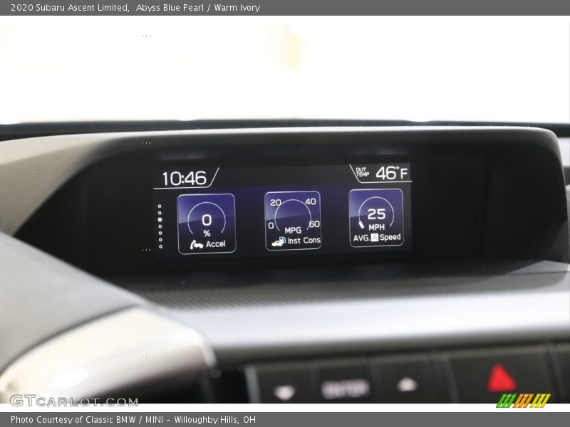 Abyss Blue Pearl / Warm Ivory 2020 Subaru Ascent Limited