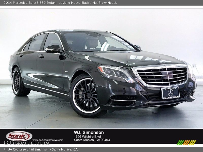 designo Mocha Black / Nut Brown/Black 2014 Mercedes-Benz S 550 Sedan