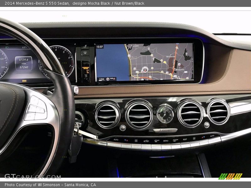 designo Mocha Black / Nut Brown/Black 2014 Mercedes-Benz S 550 Sedan