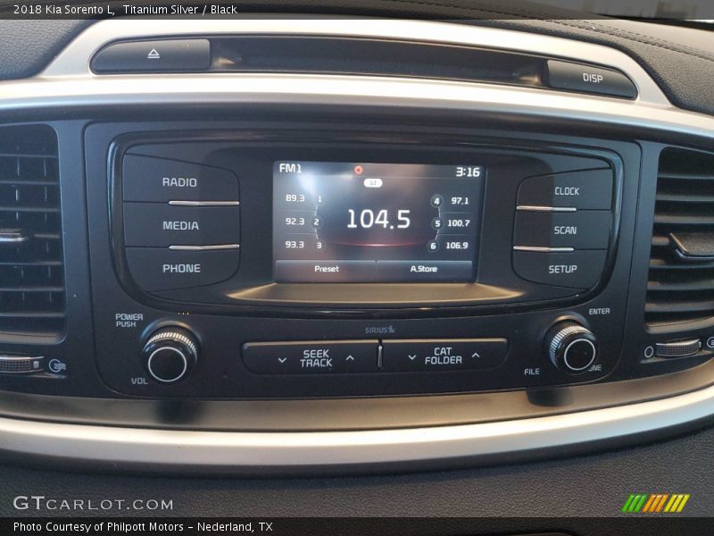 Titanium Silver / Black 2018 Kia Sorento L
