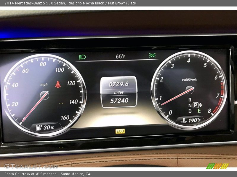  2014 S 550 Sedan 550 Sedan Gauges