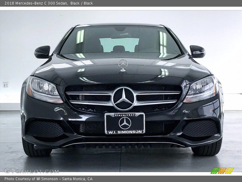 Black / Black 2018 Mercedes-Benz C 300 Sedan
