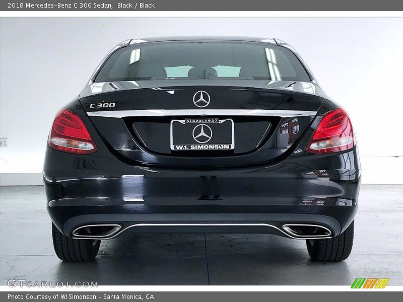 Black / Black 2018 Mercedes-Benz C 300 Sedan