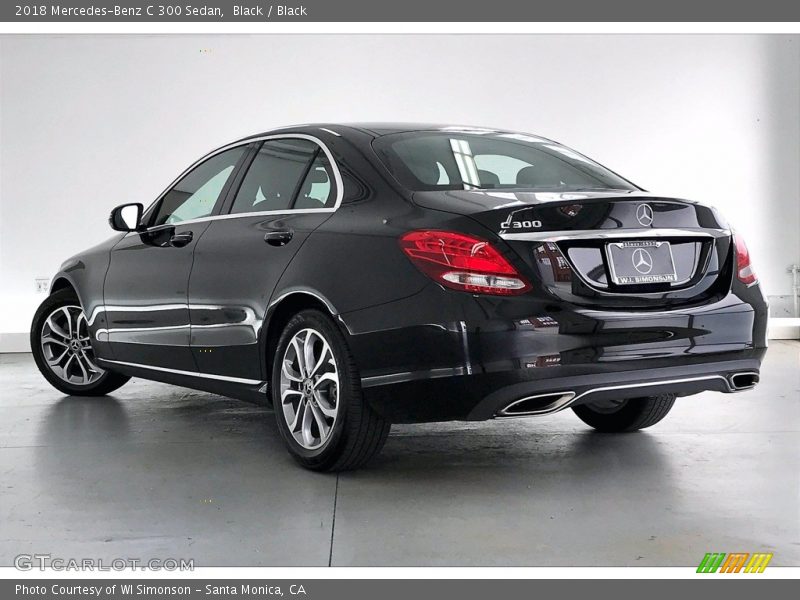Black / Black 2018 Mercedes-Benz C 300 Sedan