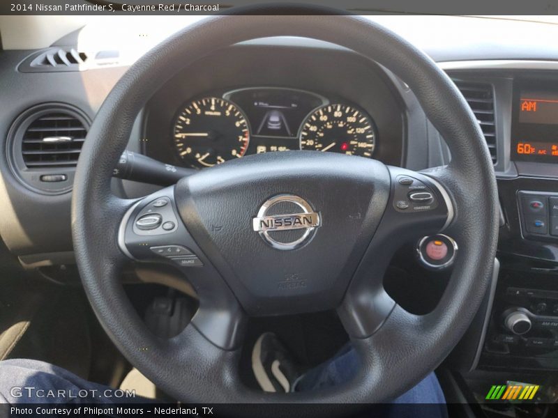 Cayenne Red / Charcoal 2014 Nissan Pathfinder S