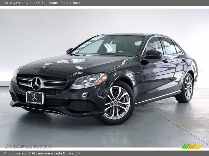 Black / Black 2018 Mercedes-Benz C 300 Sedan