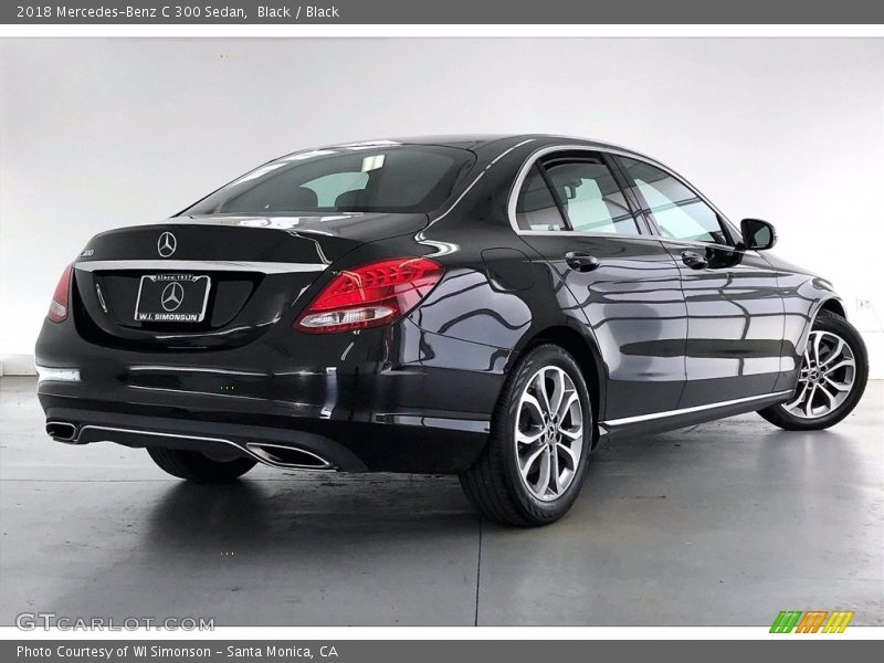 Black / Black 2018 Mercedes-Benz C 300 Sedan