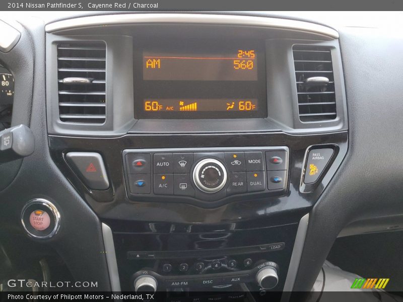Cayenne Red / Charcoal 2014 Nissan Pathfinder S
