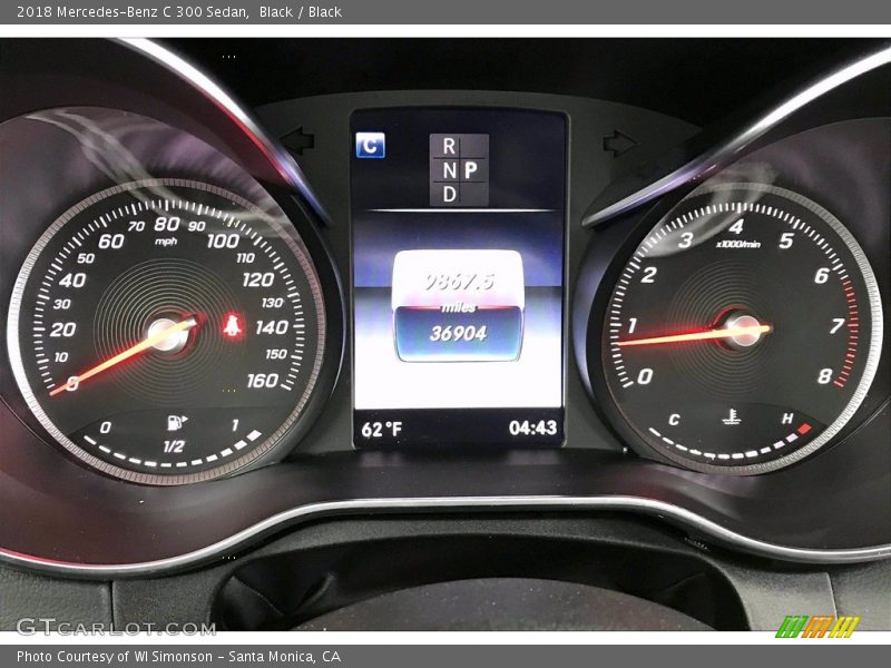 Black / Black 2018 Mercedes-Benz C 300 Sedan