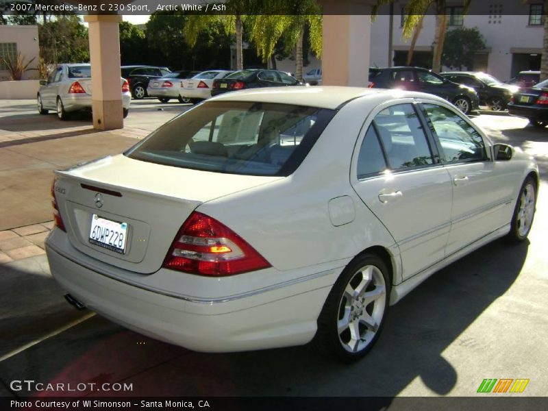 Arctic White / Ash 2007 Mercedes-Benz C 230 Sport