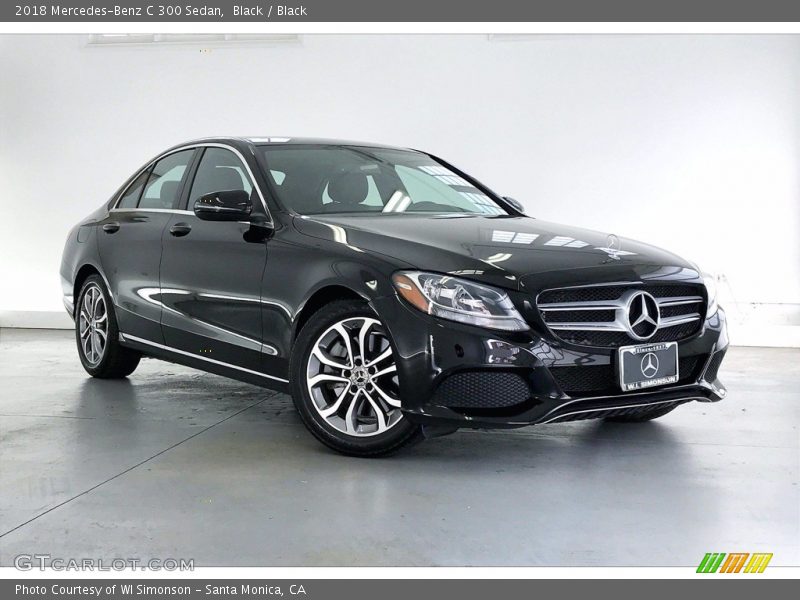 Black / Black 2018 Mercedes-Benz C 300 Sedan