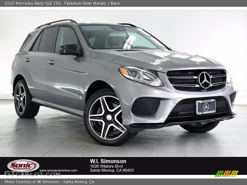 Palladium Silver Metallic / Black 2016 Mercedes-Benz GLE 350