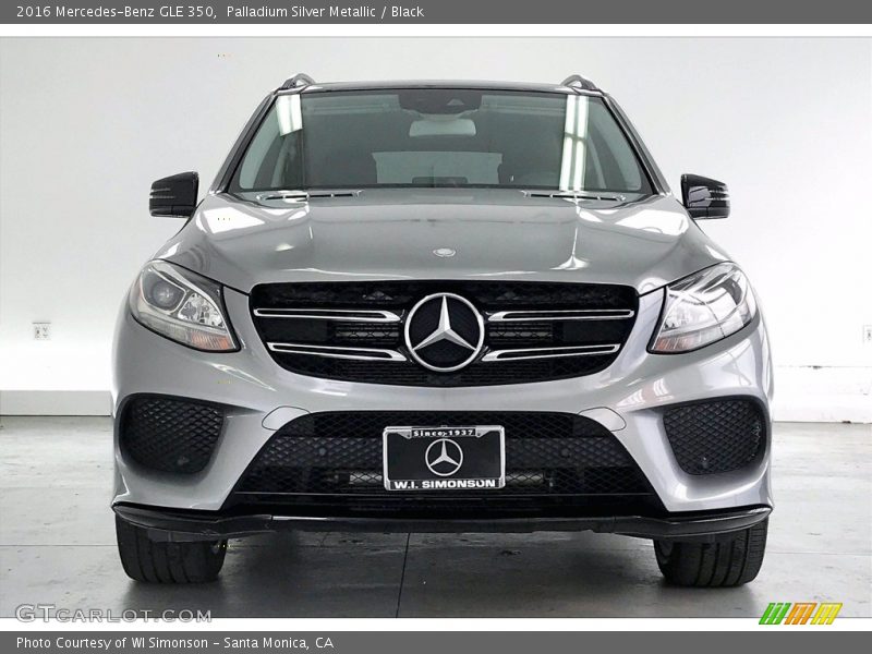 Palladium Silver Metallic / Black 2016 Mercedes-Benz GLE 350