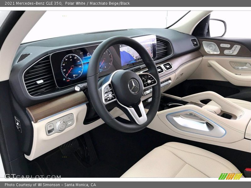 Polar White / Macchiato Beige/Black 2021 Mercedes-Benz GLE 350