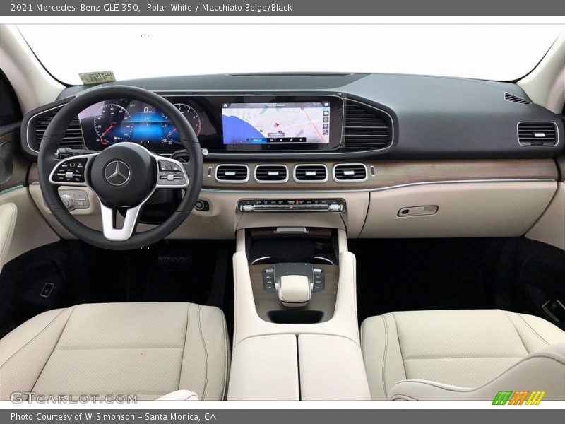 Polar White / Macchiato Beige/Black 2021 Mercedes-Benz GLE 350
