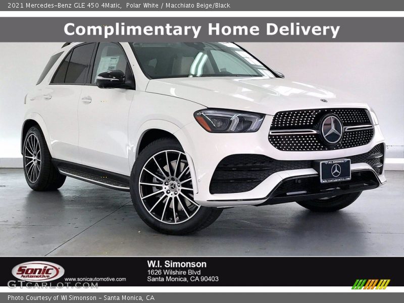 Polar White / Macchiato Beige/Black 2021 Mercedes-Benz GLE 450 4Matic