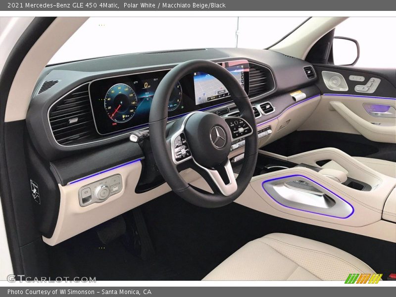 Polar White / Macchiato Beige/Black 2021 Mercedes-Benz GLE 450 4Matic