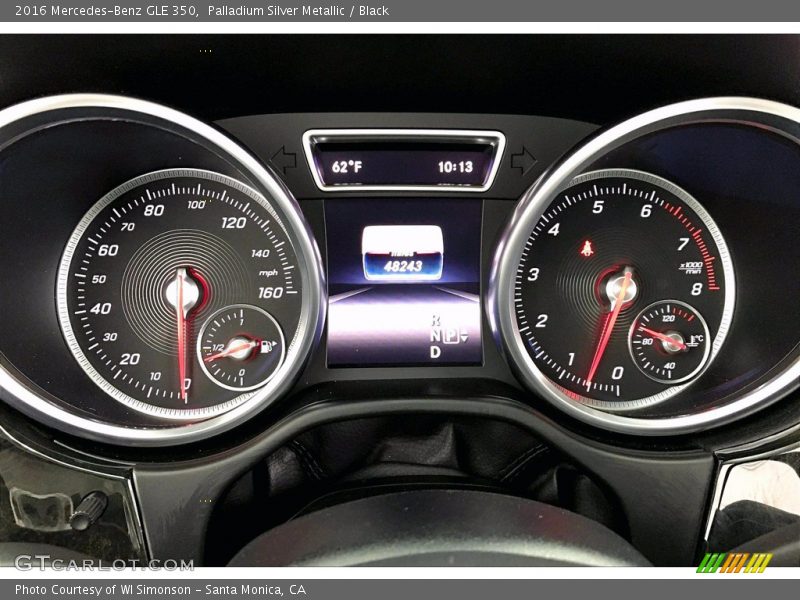 Palladium Silver Metallic / Black 2016 Mercedes-Benz GLE 350