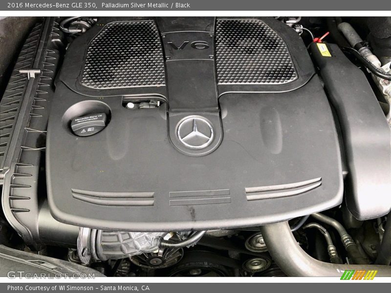 Palladium Silver Metallic / Black 2016 Mercedes-Benz GLE 350