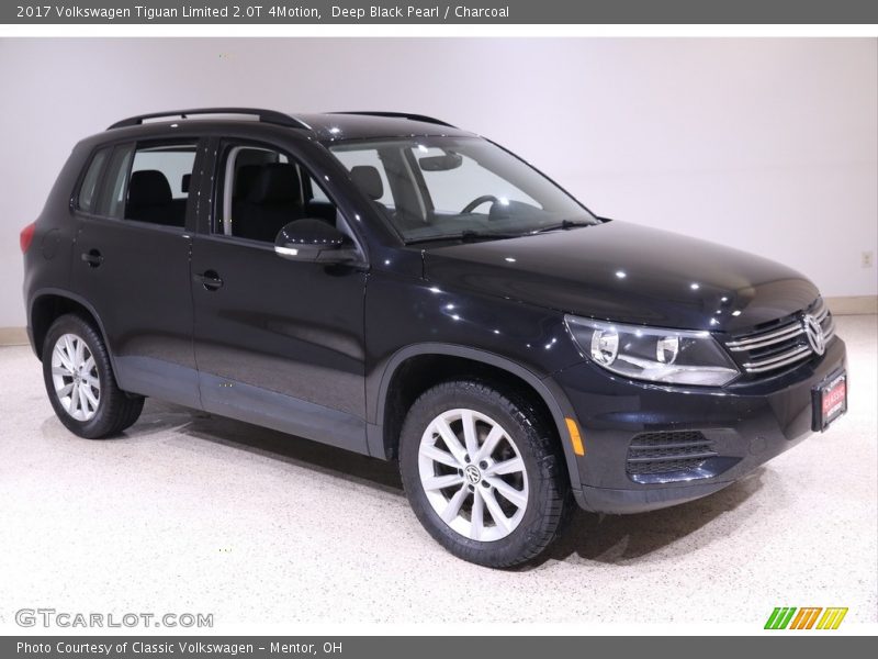Deep Black Pearl / Charcoal 2017 Volkswagen Tiguan Limited 2.0T 4Motion