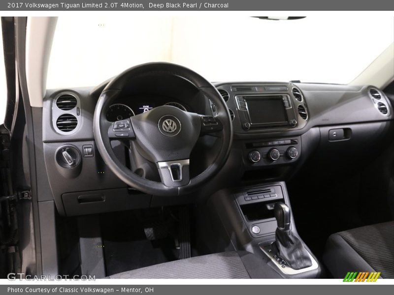 Deep Black Pearl / Charcoal 2017 Volkswagen Tiguan Limited 2.0T 4Motion