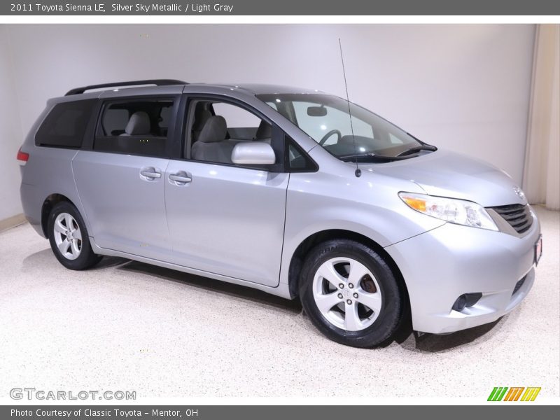 Silver Sky Metallic / Light Gray 2011 Toyota Sienna LE