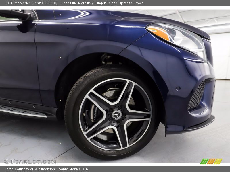 Lunar Blue Metallic / Ginger Beige/Espresso Brown 2018 Mercedes-Benz GLE 350