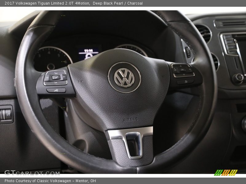Deep Black Pearl / Charcoal 2017 Volkswagen Tiguan Limited 2.0T 4Motion
