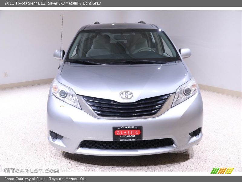 Silver Sky Metallic / Light Gray 2011 Toyota Sienna LE