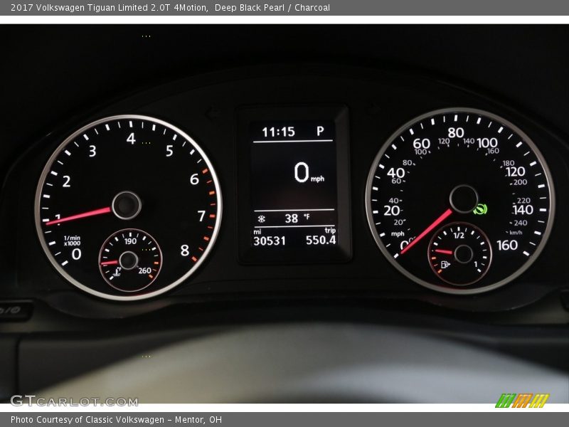 Deep Black Pearl / Charcoal 2017 Volkswagen Tiguan Limited 2.0T 4Motion